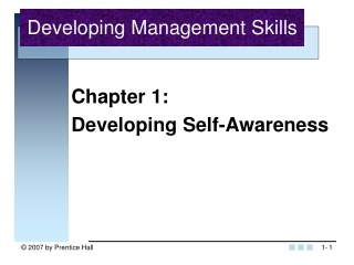 Developing Management Skills