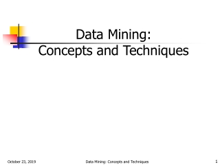 Data Mining: Concepts and Techniques