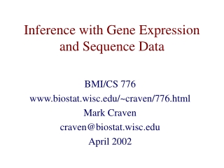 Inference with Gene Expression and Sequence Data