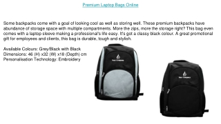Premium Laptop Bags Online Available for Purchase at PrintStop