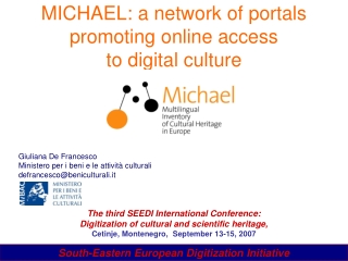 MICHAEL: a network of portals promoting online access to digital culture