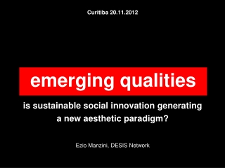 emerging qualities