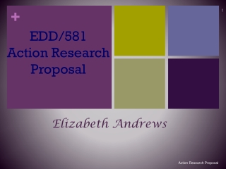 EDD/581 Action Research Proposal