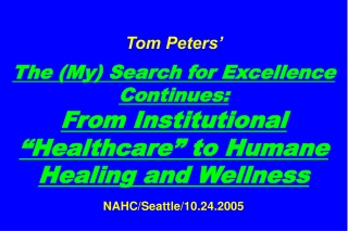 Slides at … tompeters