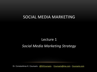 Social Media Marketing