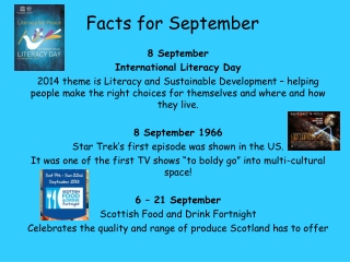 Facts for September