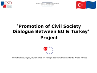 ‘Promotion of Civil Society Dialogue Between EU &amp; Turkey’ P roject