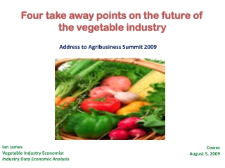 Four take away points on the future of the vegetable industry