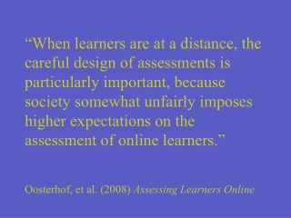 Assessing Online Instruction at Carteret Community College