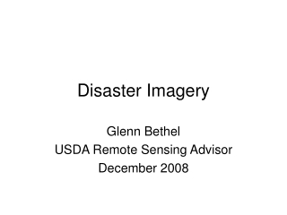 Disaster Imagery