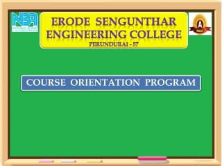 COURSE ORIENTATION PROGRAM