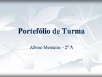 Portef lio de Turma