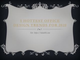 5 Hottest Office Design Trends for 2020