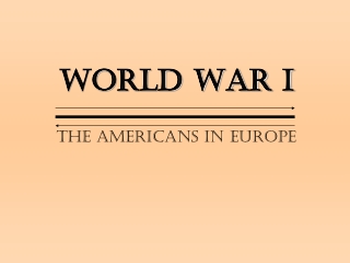 World War I