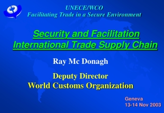 Security and Facilitation International Trade Supply Chain