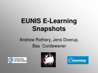 EUNIS E-Learning Snapshots