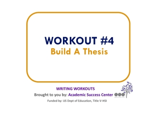 Build A Thesis