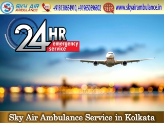 Rent Air Ambulance from Kolkata at an Economical Price