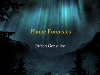 iPhone Forensics