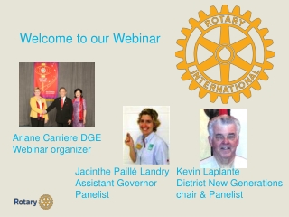 Welcome to our Webinar