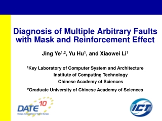 Diagnosis of Multiple Arbitrary Faults with Mask and Reinforcement Effect