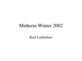 Midterm Winter 2002