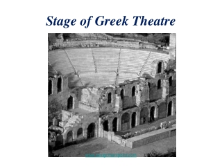 Stage of Greek Theatre