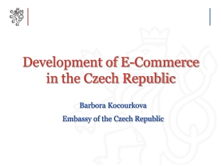 Development of E-Commerce in the Czech Republic