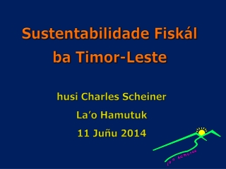 Sustentabilidade Fiskál ba Timor-Leste