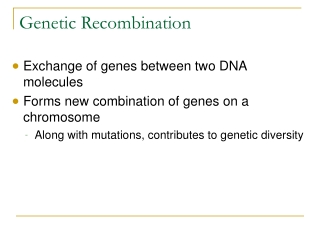 Genetic Recombination