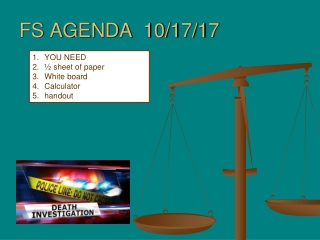 FS AGENDA 10/17/17