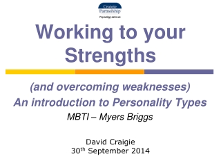 Working to your Strengths
