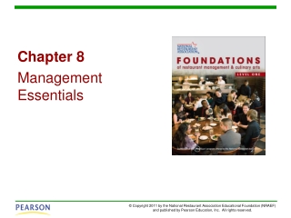 Chapter 8 Management Essentials