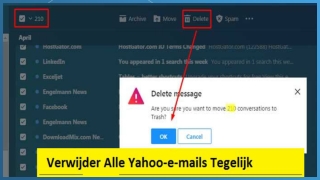 Hoe alle e-mails in één keer te verwijderen in Yahoo