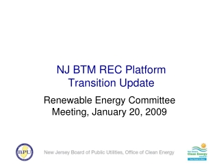 NJ BTM REC Platform Transition Update