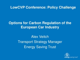 Options for Carbon Regulation of the European Car Industry