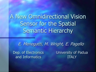 A New Omnidirectional Vision Sensor for the Spatial Semantic Hierarchy