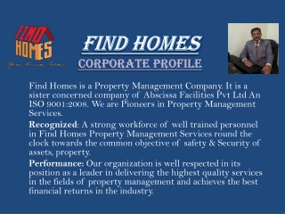 FIND HOMES Corporate Profile