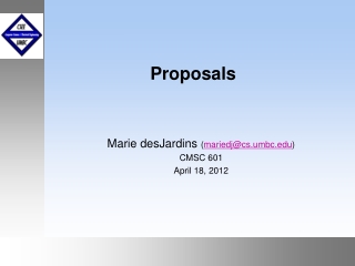 Proposals