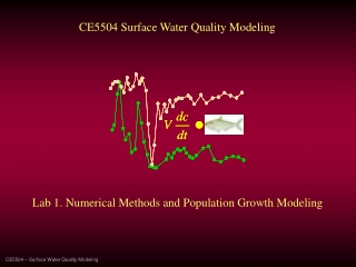 CE5504 – Surface Water Quality Modeling