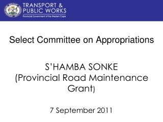 Select Committee on Appropriations