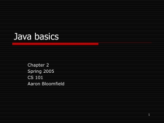 Java basics