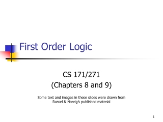 First Order Logic