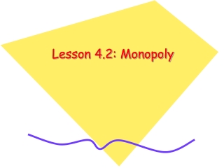 Lesson 4.2: Monopoly