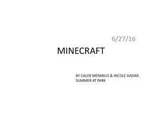 MINECRAFT