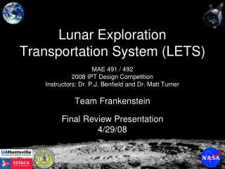 Lunar Exploration Transportation System (LETS)