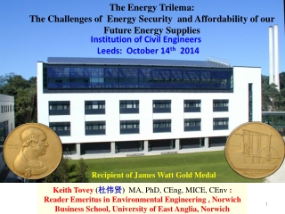 Recipient of James Watt Gold Medal