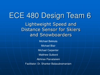 ECE 480 Design Team 6