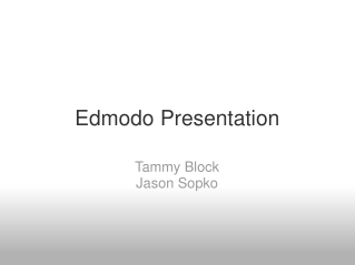 Edmodo Presentation