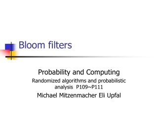 Bloom filters